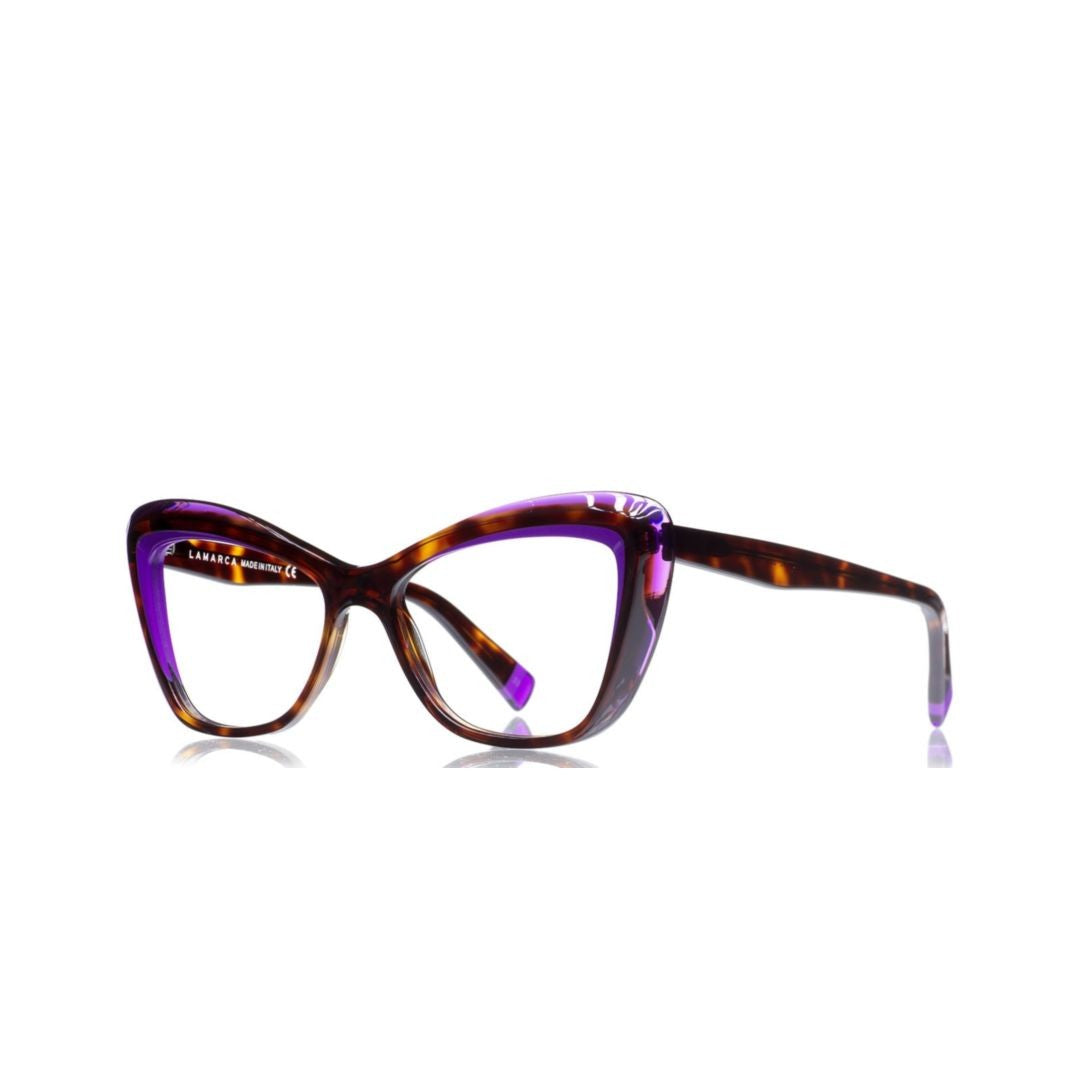 Lamarca Fusioni 142 Bold Cat-Eye Eyeglasses With Tortoiseshell