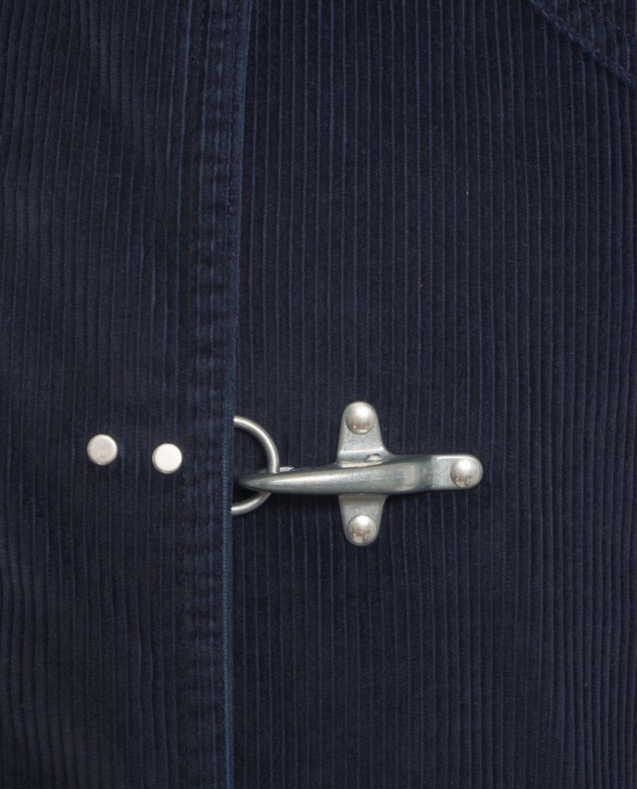 Fay Corduroy Jacket With Distinctive Hook Closure