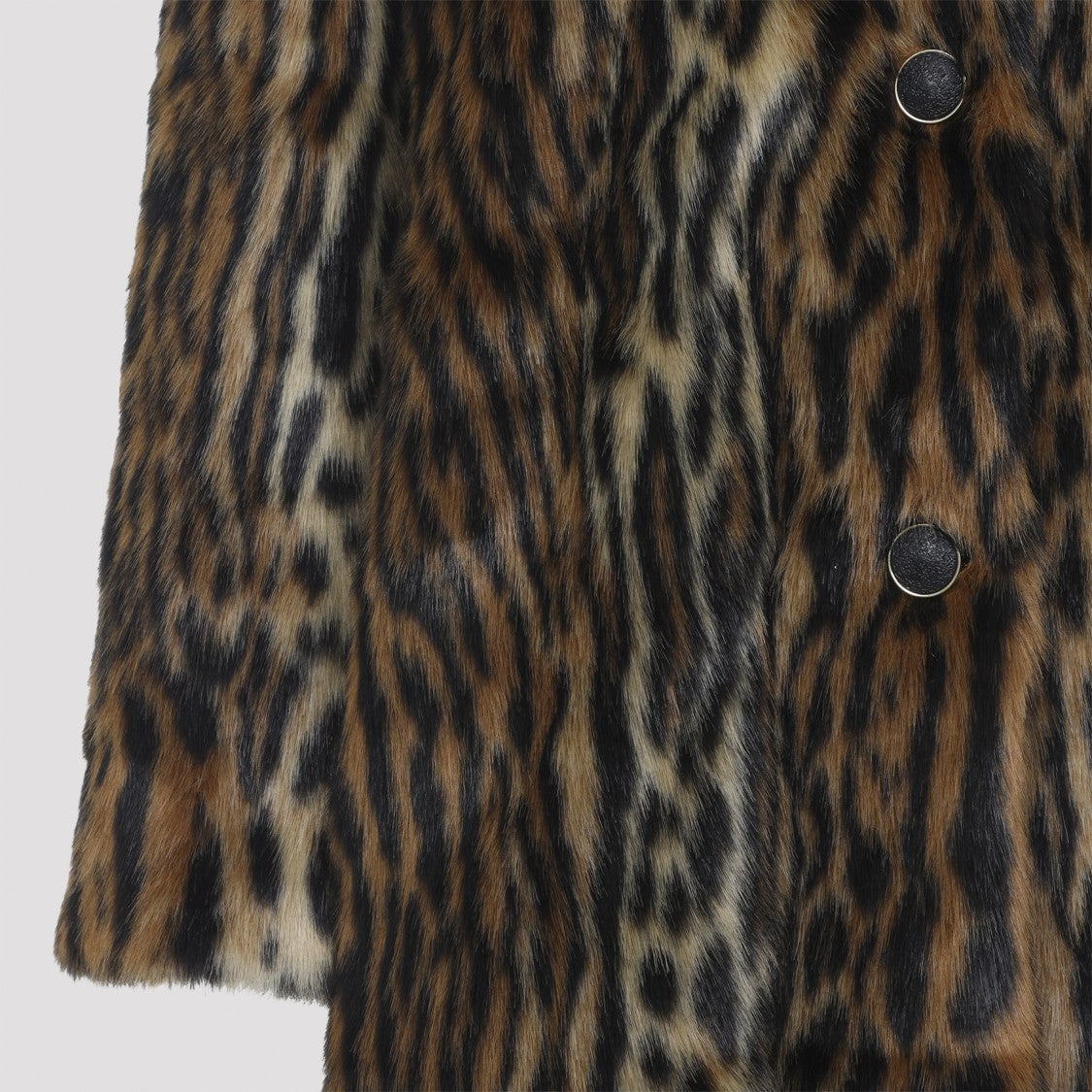 Roberto Cavalli Natural Brown Acetate Coat