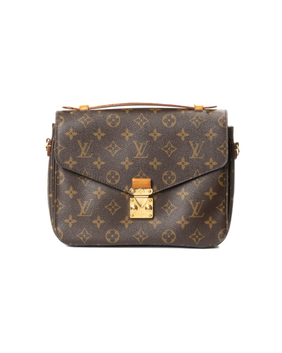 Louis Vuitton Brown Metis Mm Monogram Canvas Handbag