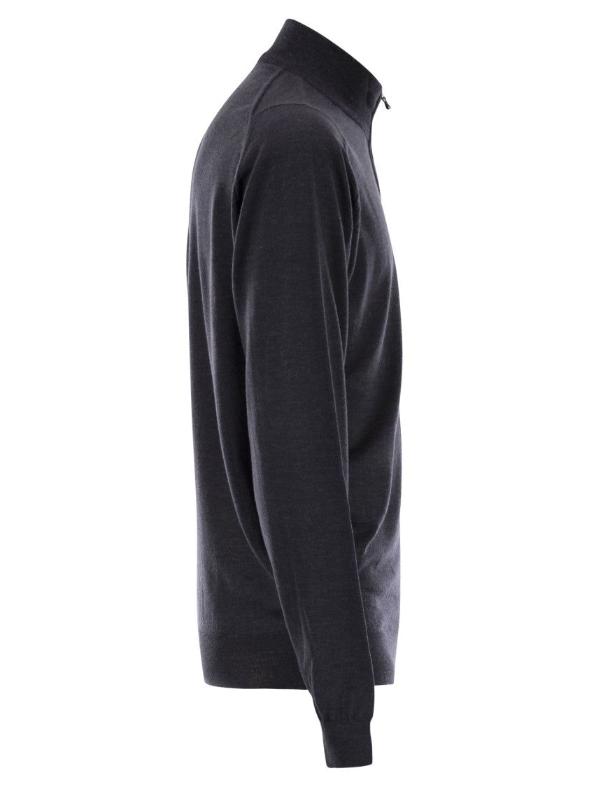 John Smedley Barrow - High-Neck Jumper With Half Zip