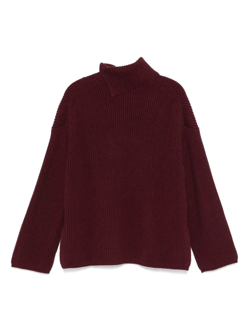 Joseph Relaxed Fit Turtleneck Sweater With Ribbed Texture