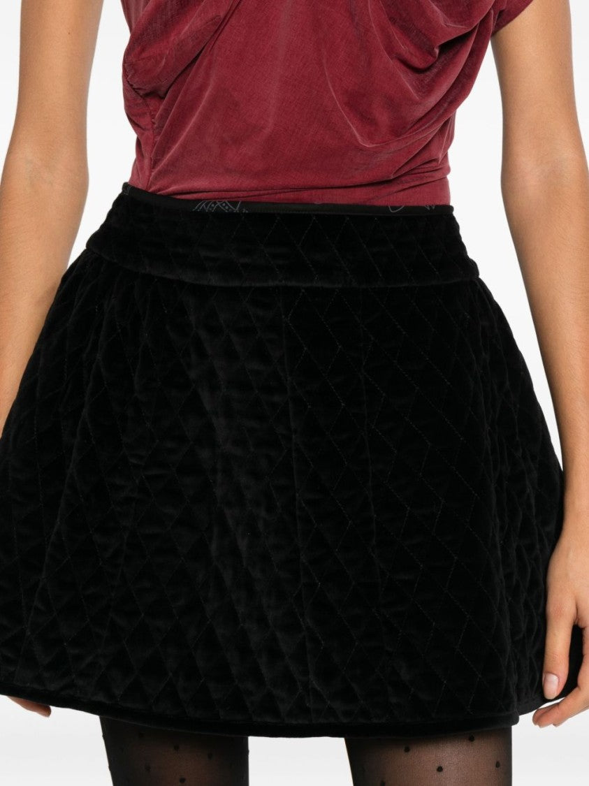 Vivienne Westwood Quilted A-Line Mini Skirt