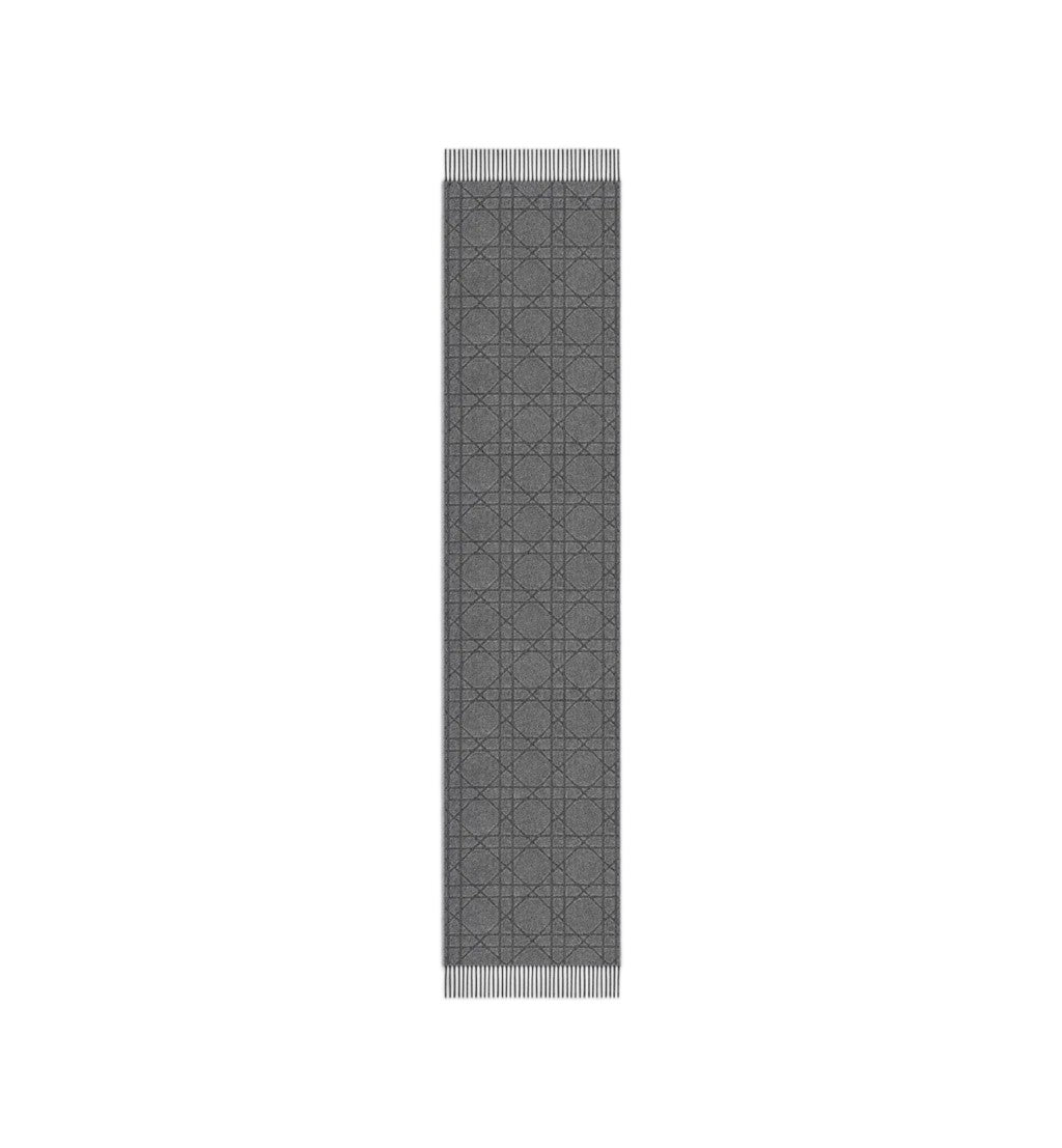 Christian Dior Paph Geometric Pattern Cashmere Scarf