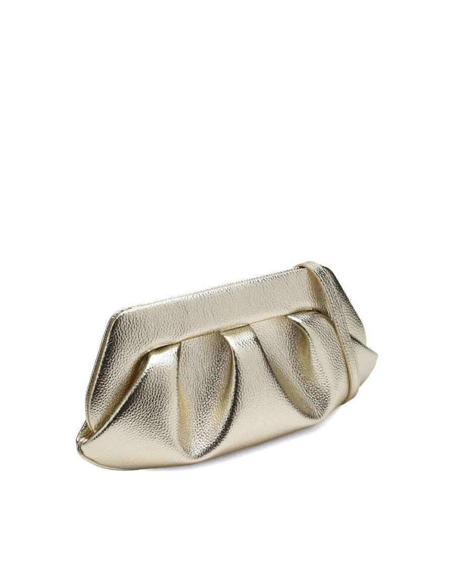Themoirè Bios Gold Laminate Baguette Bag