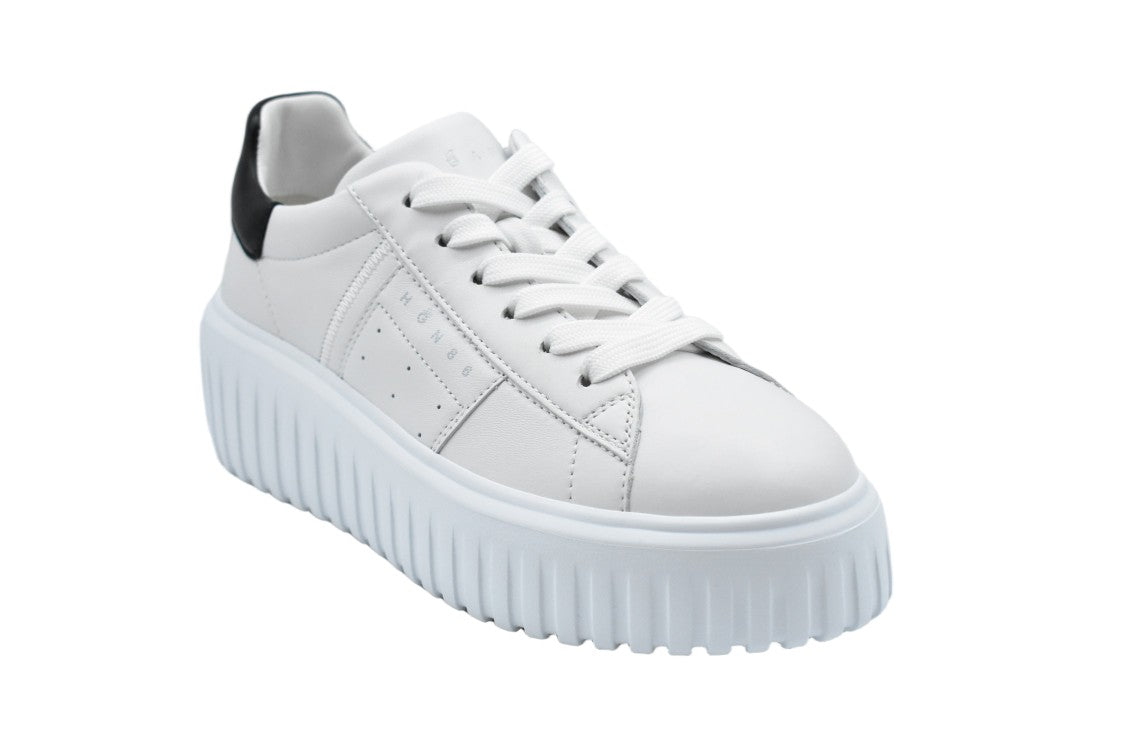 Hogan White Laced Elegance Women's Flat Shoes