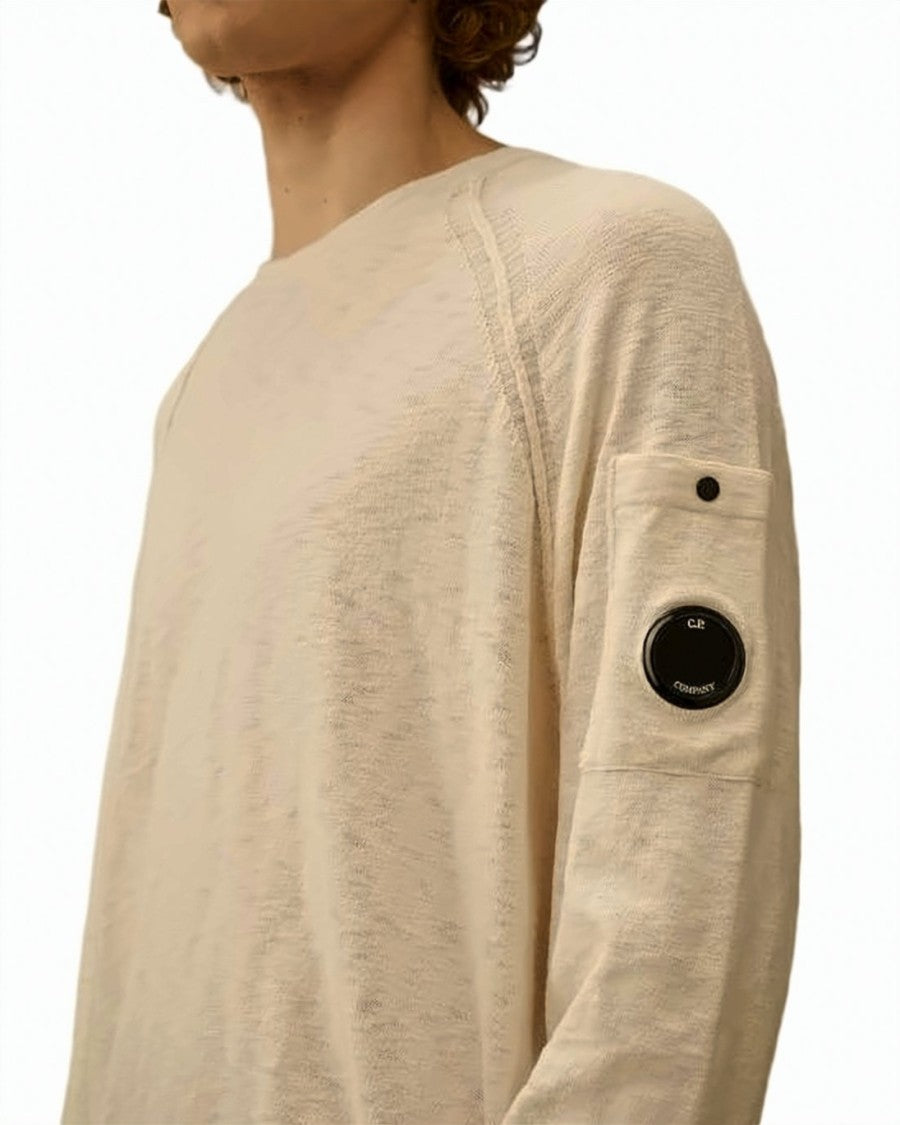 C.P. Company Textured Knit Sweater With Distinctive Pocket Detail