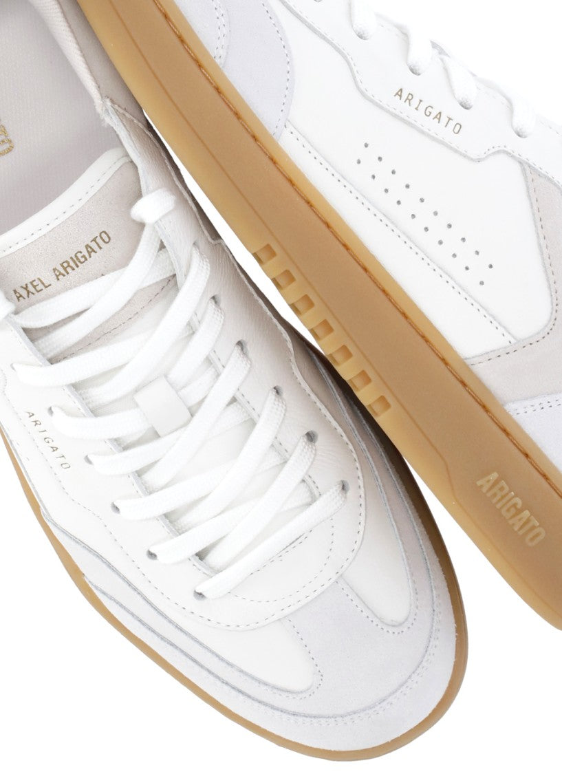 Axel Arigato White Leather Sneakers With Contrasting Suede Inserts