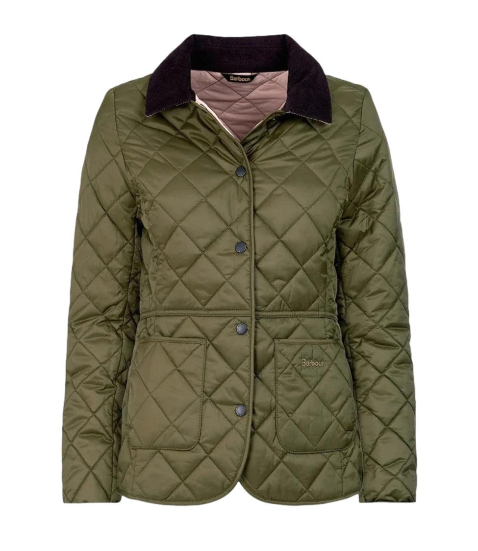 Barbour Deveron Quilt Jacket With Diamond Pattern