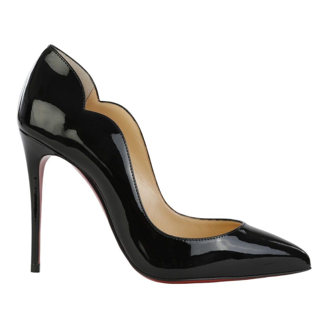 Christian Louboutin High-Heeled Pump With Scalloped Edge