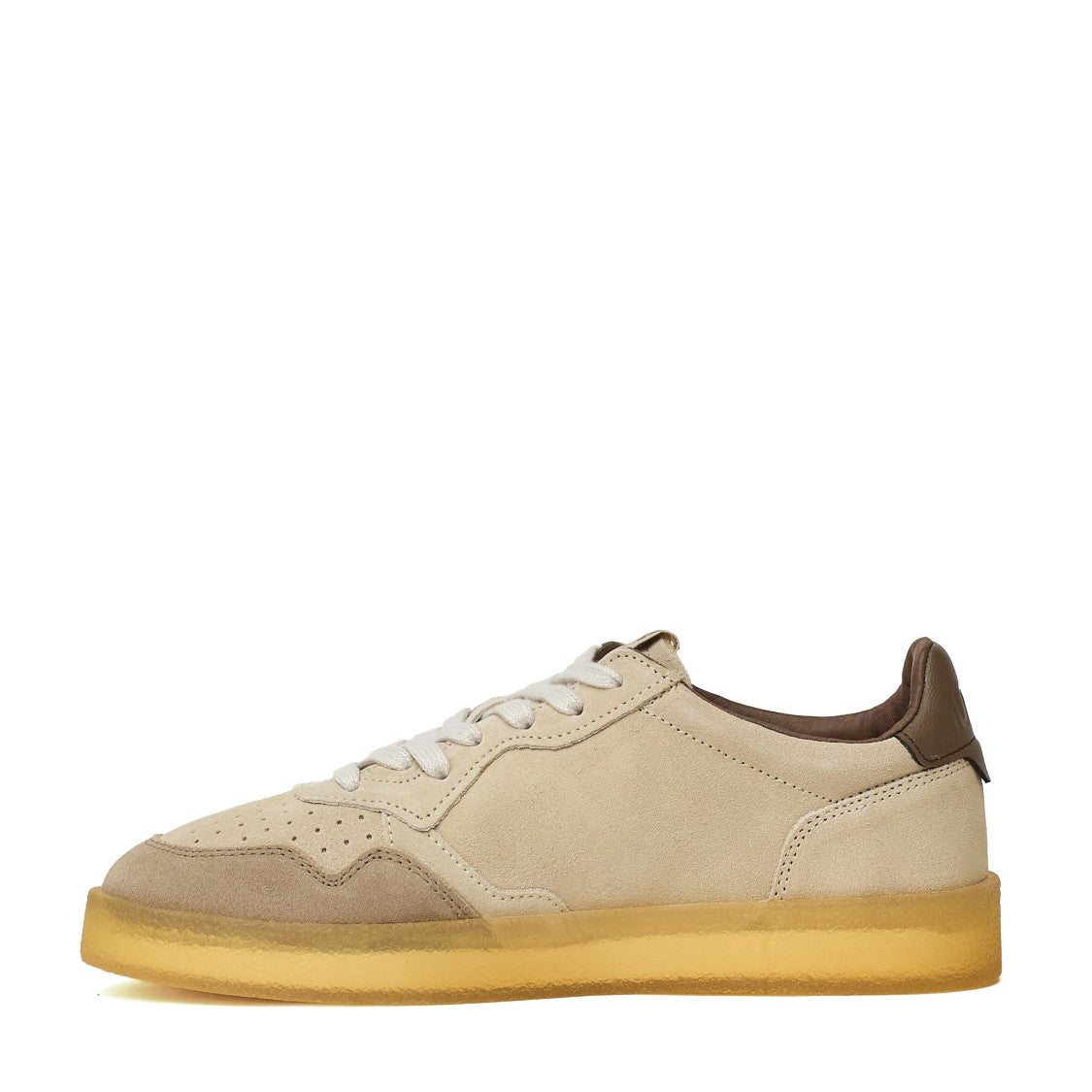Autry Biscotto/Kangaroo Medalist Low Suede Sneakers