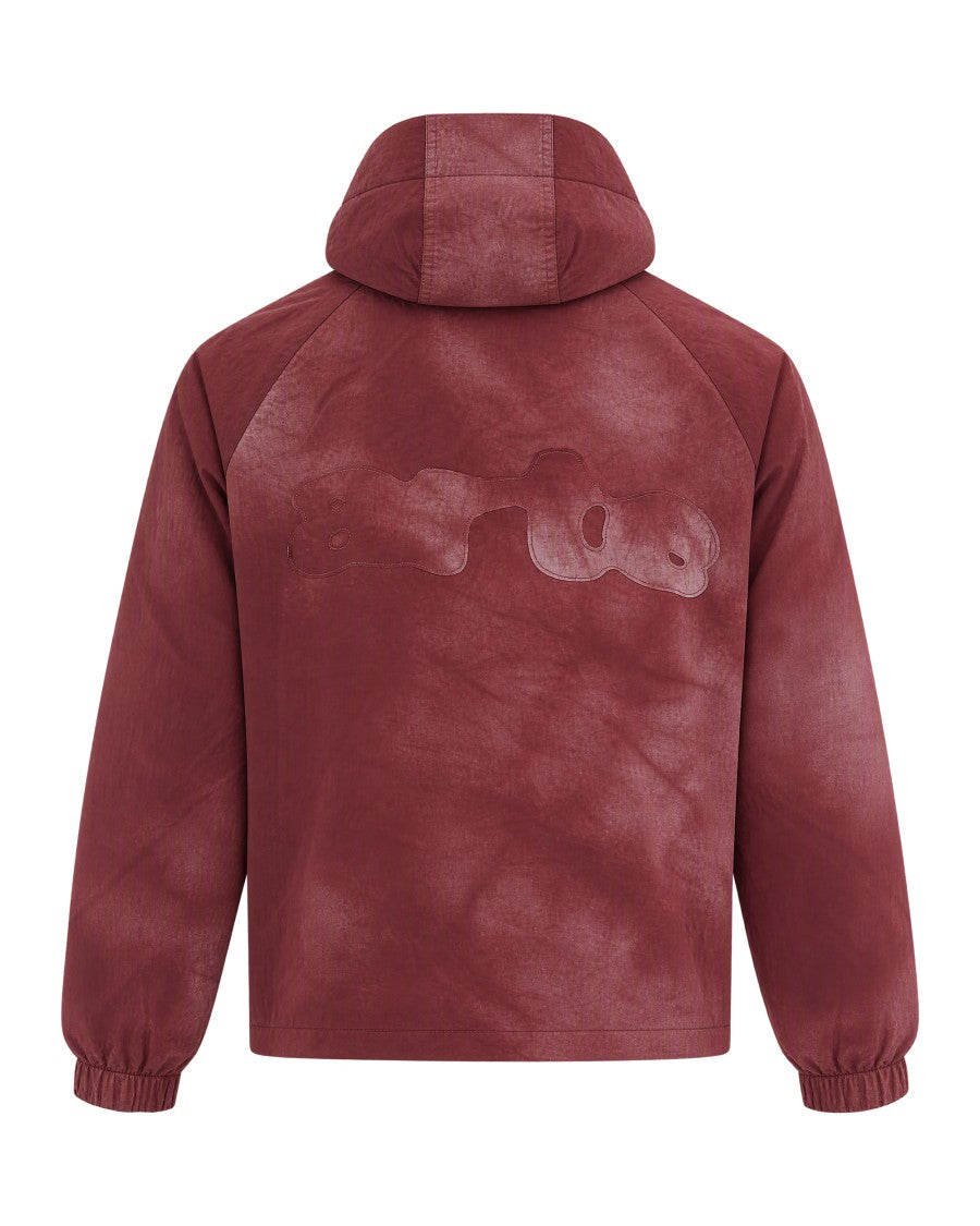 Arte Antwerp Deep Bordeaux Tie-Dye Hooded Jacket