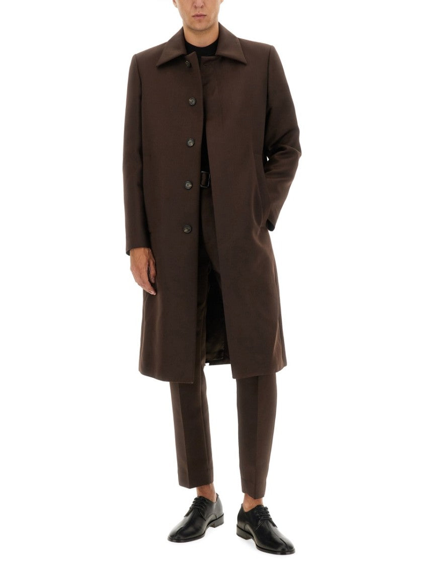 Mm6 By Maison Margiela Mid-Thigh Length Wool Blend Coat