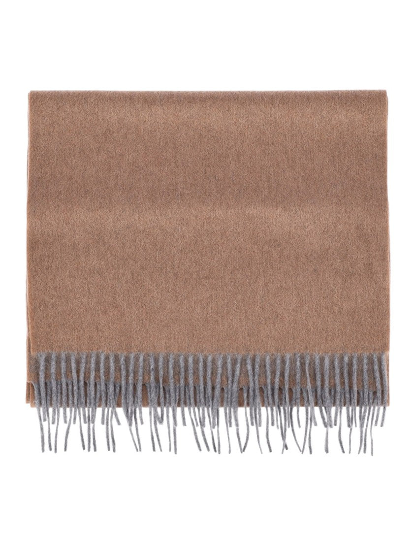 Altea Brown Grey Dual-Tone Rectangular Cashmere Scarf