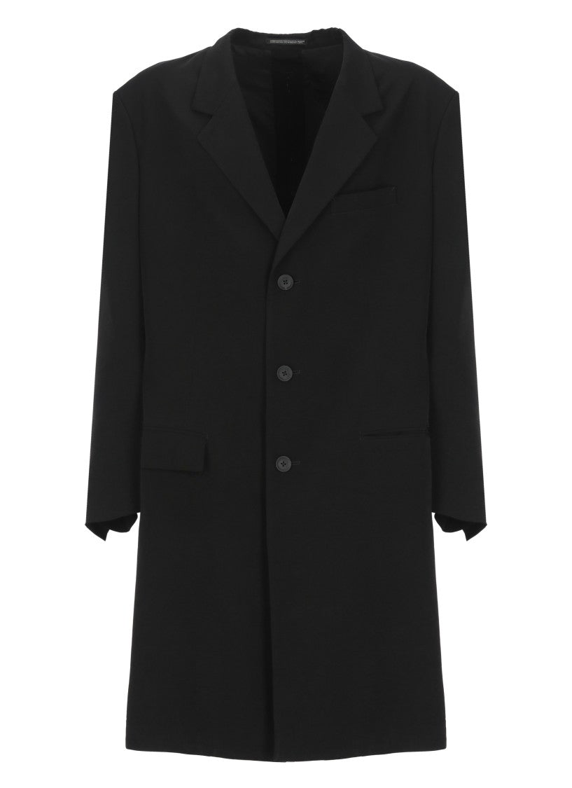 Yohji Yamamoto Black Single Breasted Jacket