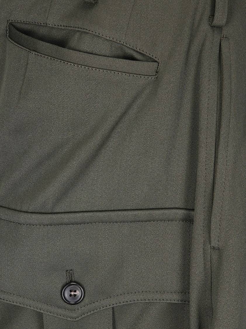 Comme Des Garçons Balloon Leg Oversized Cargo Pants Without Belt