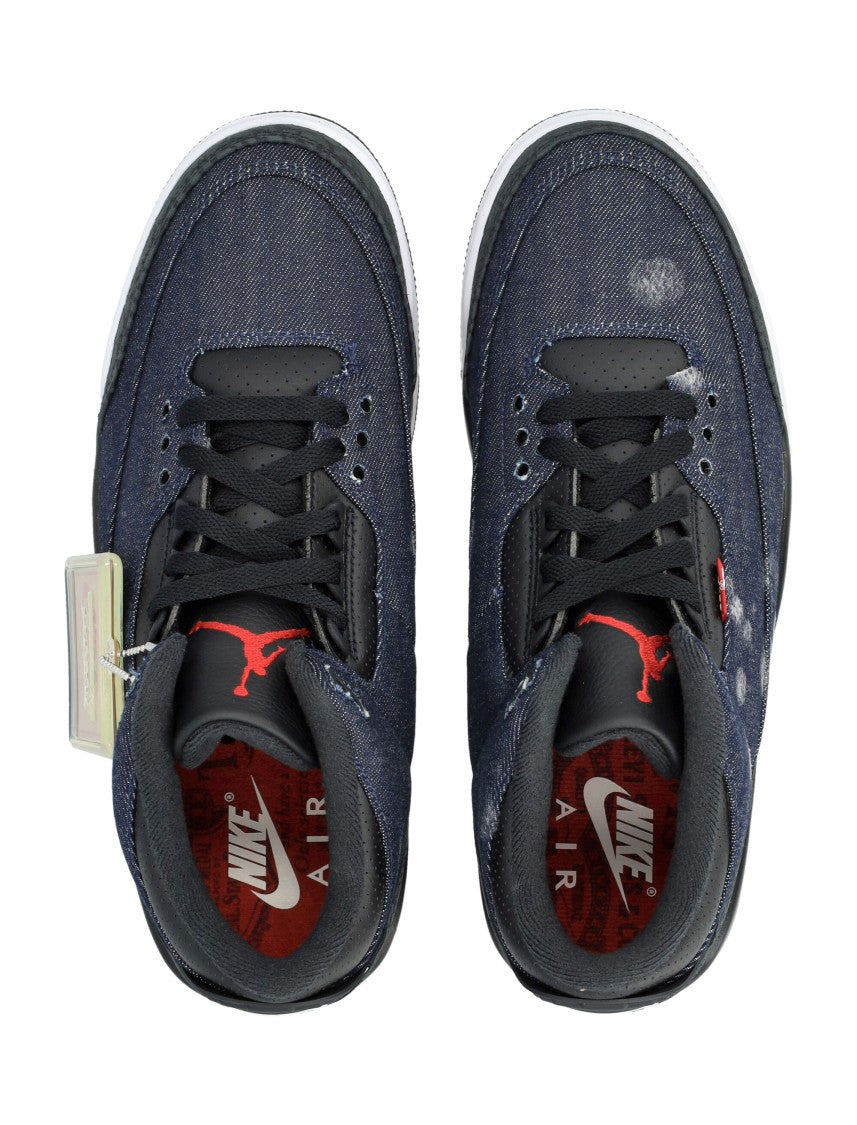 Nike Premium Denim Sneakers With Iconic Elephant Print Accents