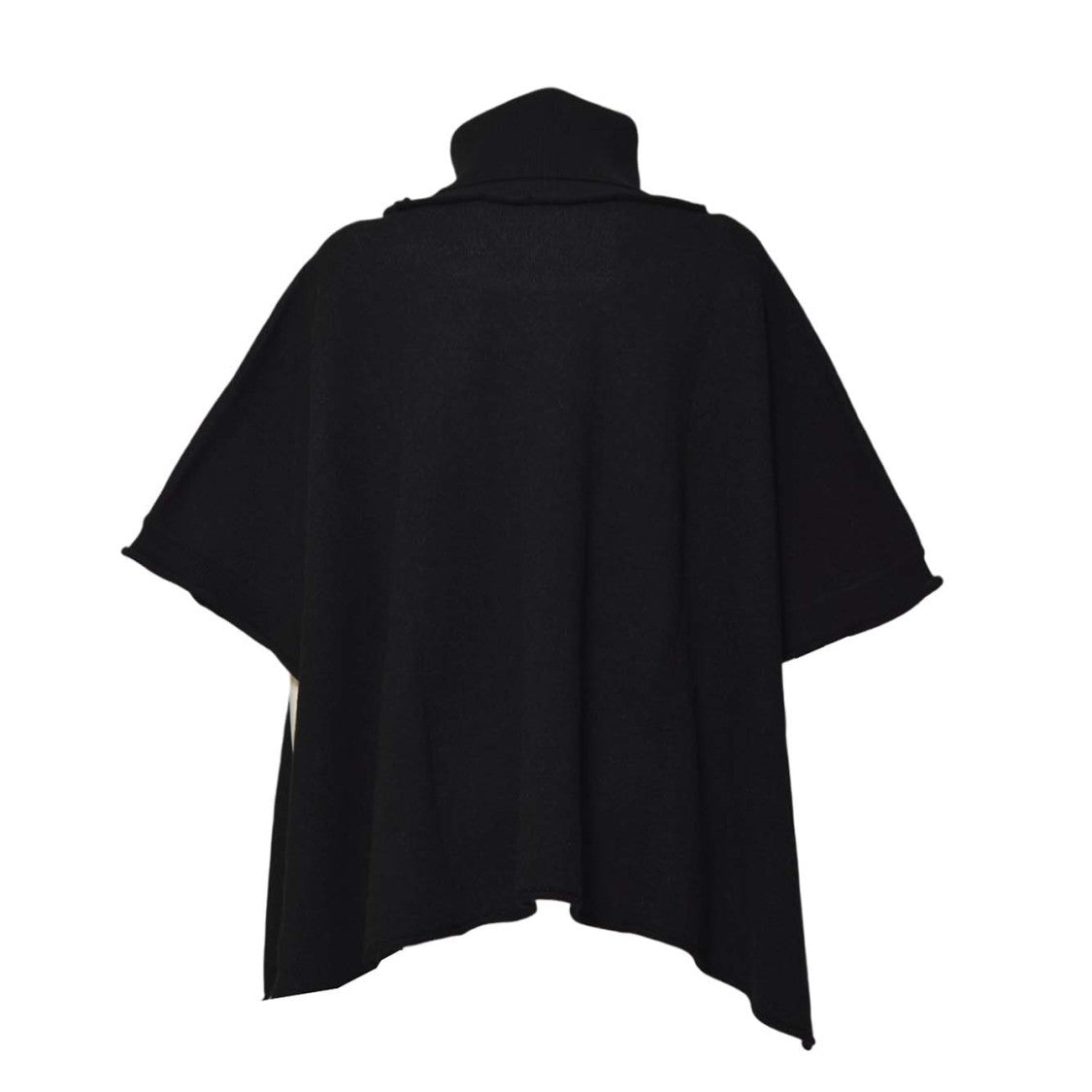 Solotre Tailored Minimalist Black Jacket With Classic Collar