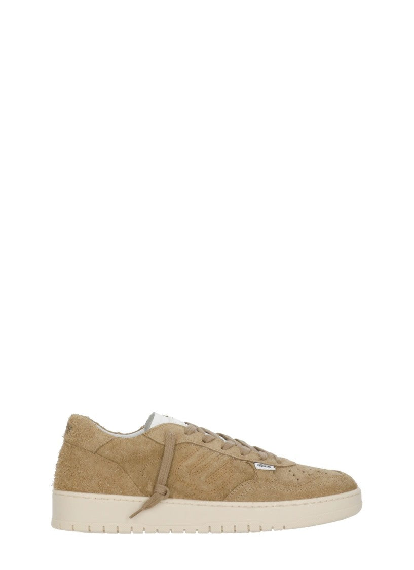 Evenu Equal Light Brown Suede Low-Top Sneakers