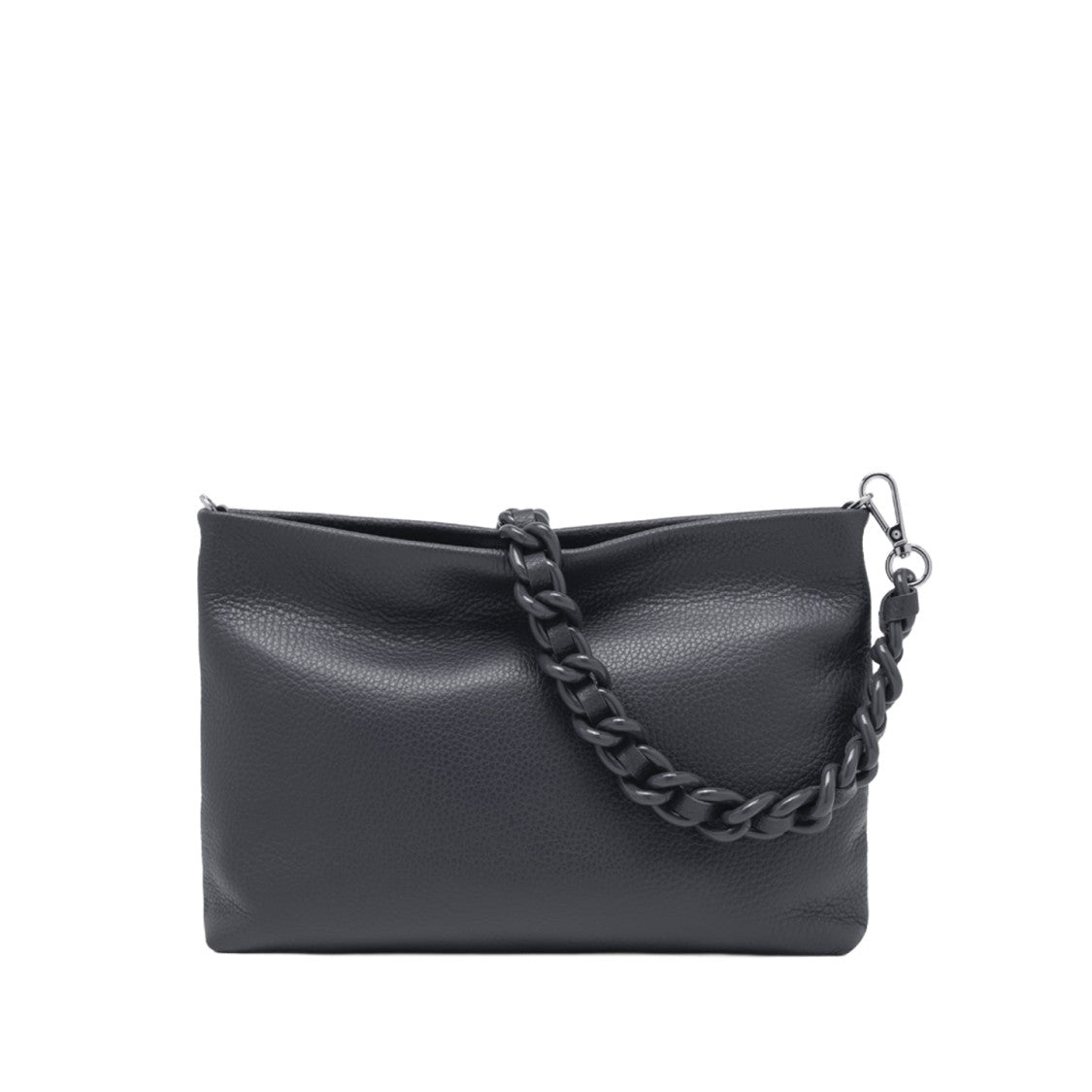 Gianni Chiarini Hammered Leather Clutch Chain Strap
