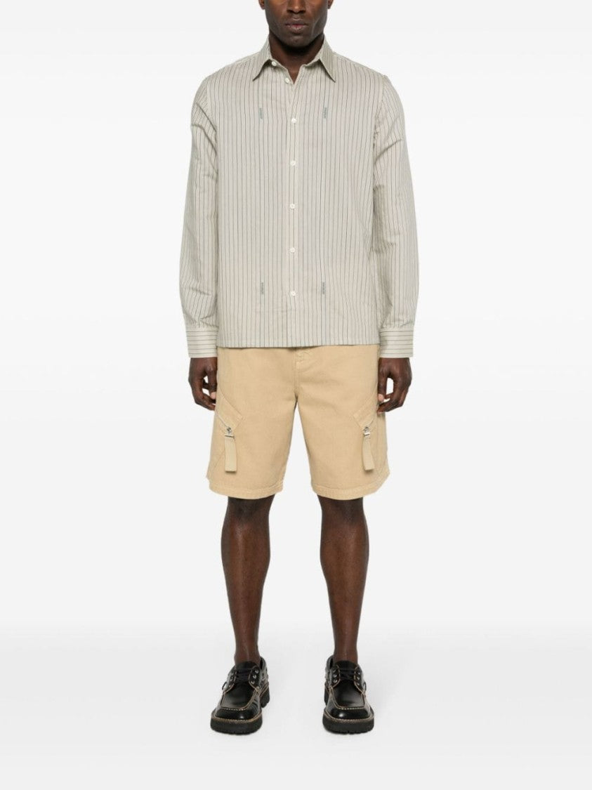 Jacquemus Sand Beige Cotton Canvas Shorts