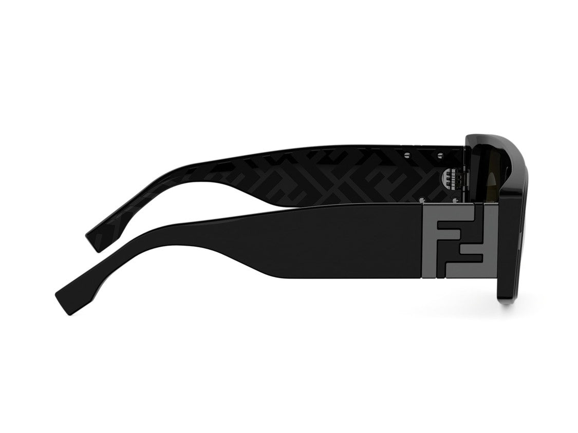 Fendi Fe40214u Embossed Oversized Square Sunglasses