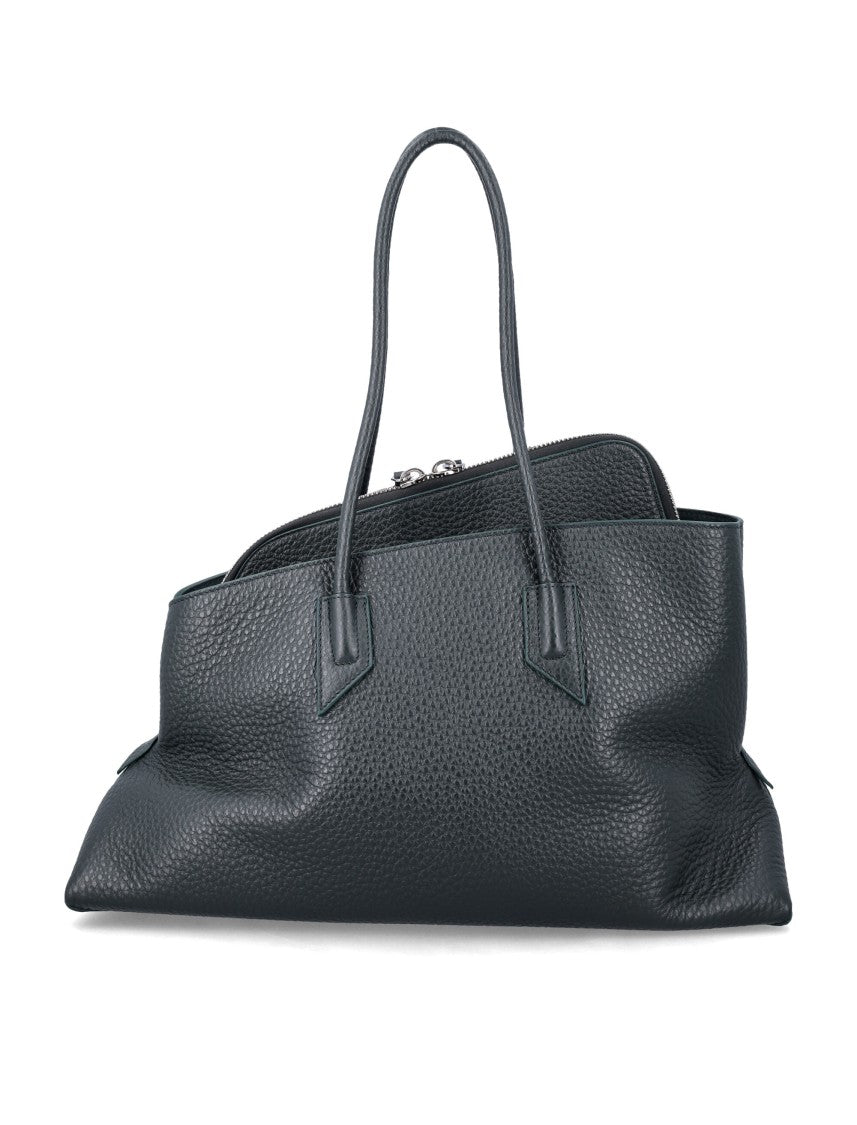The Attico La Passeggiata Medium Grainy Leather Tote