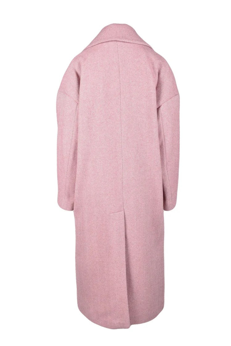Bottega Martinese Wool Coat - Pink