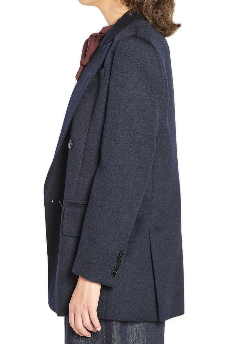 Max Mara Tailored Camel Jacket With Minimalist Design And Structured Silhouette