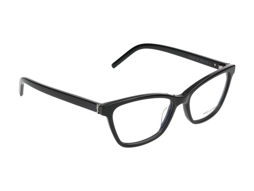 Saint Laurent Eyeglasses Sl M128 001 Black Black Transparent 53/16/145