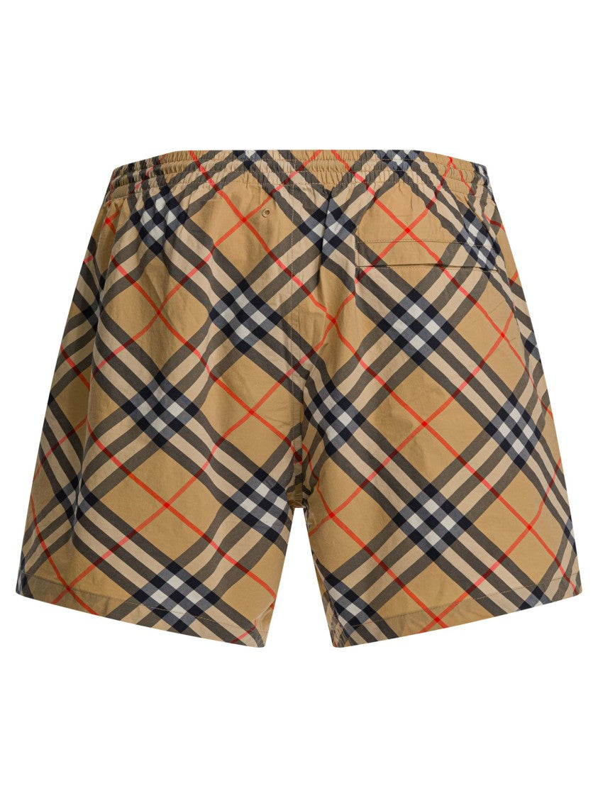 Burberry "Check" Beach Shorts