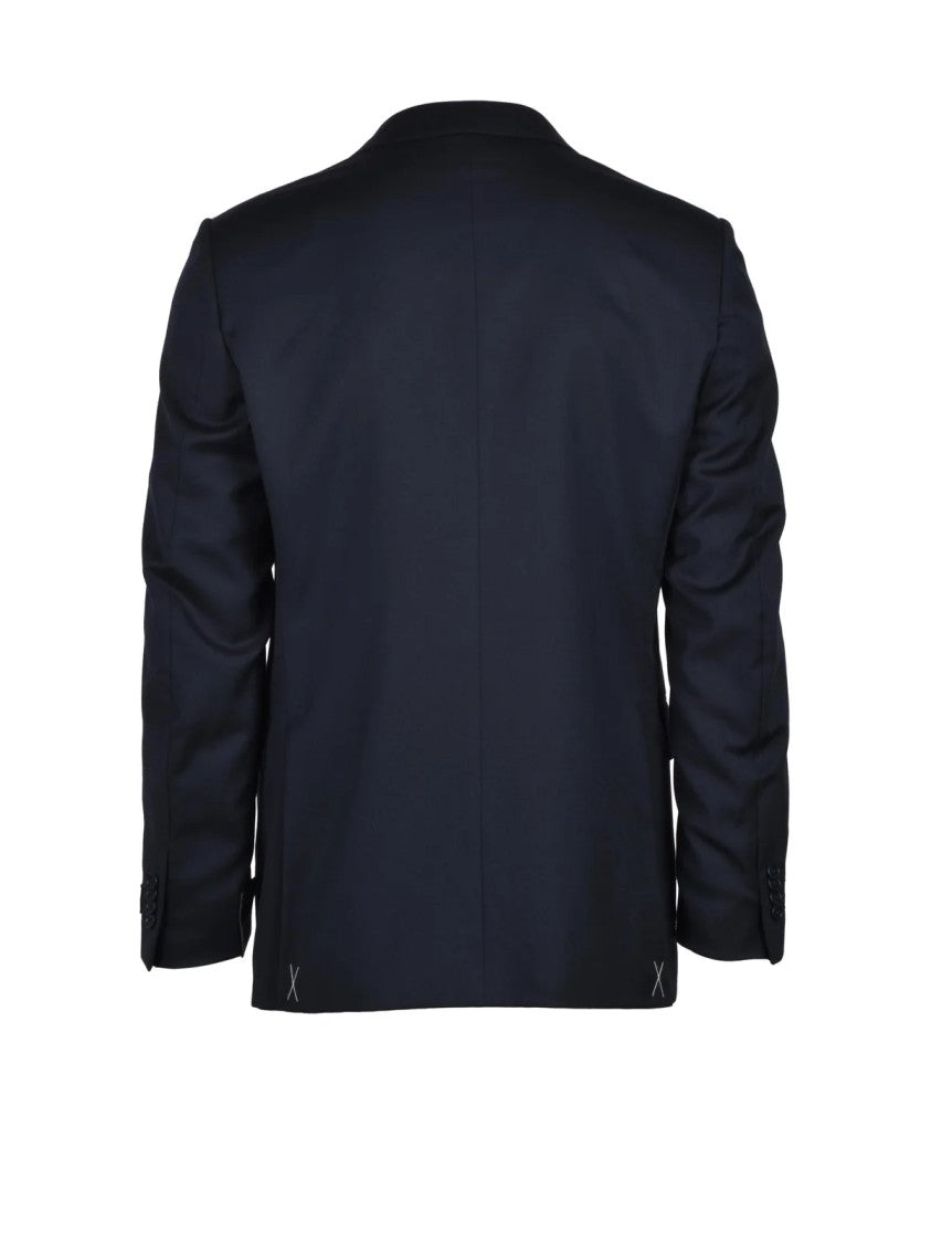 Ermenegildo Zegna Navy Blue Wool Sartorial Men Suit