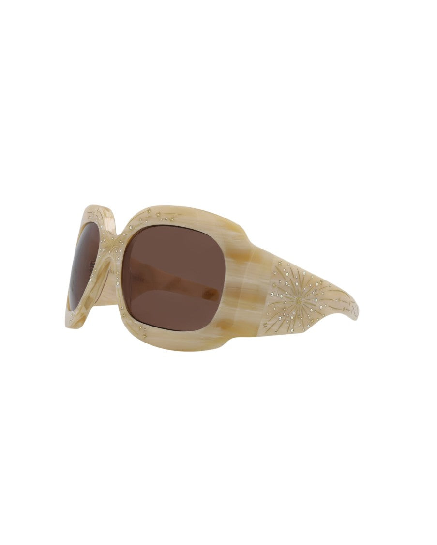 Gucci Shield-Frame Acetate Sunglasses