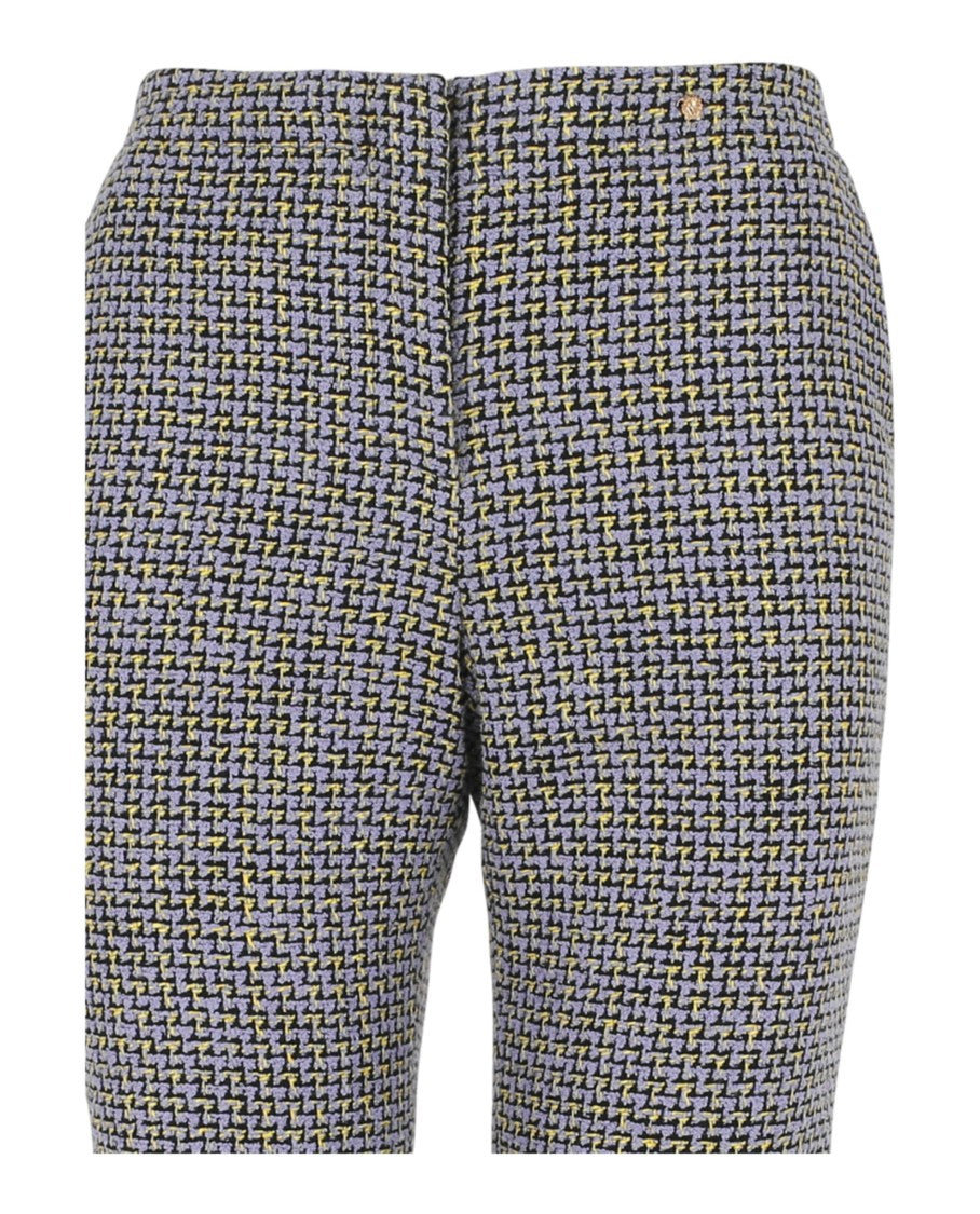 Versace Cotton-Blend Tweed Bootcut Pants