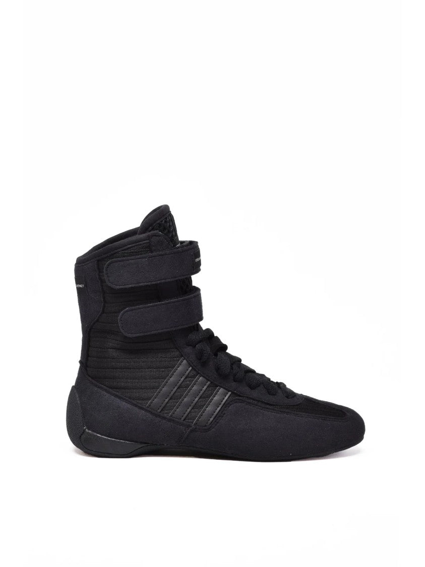 Adidas By Stella Mccartney Black Polyester-Blend High-Top Sneakers