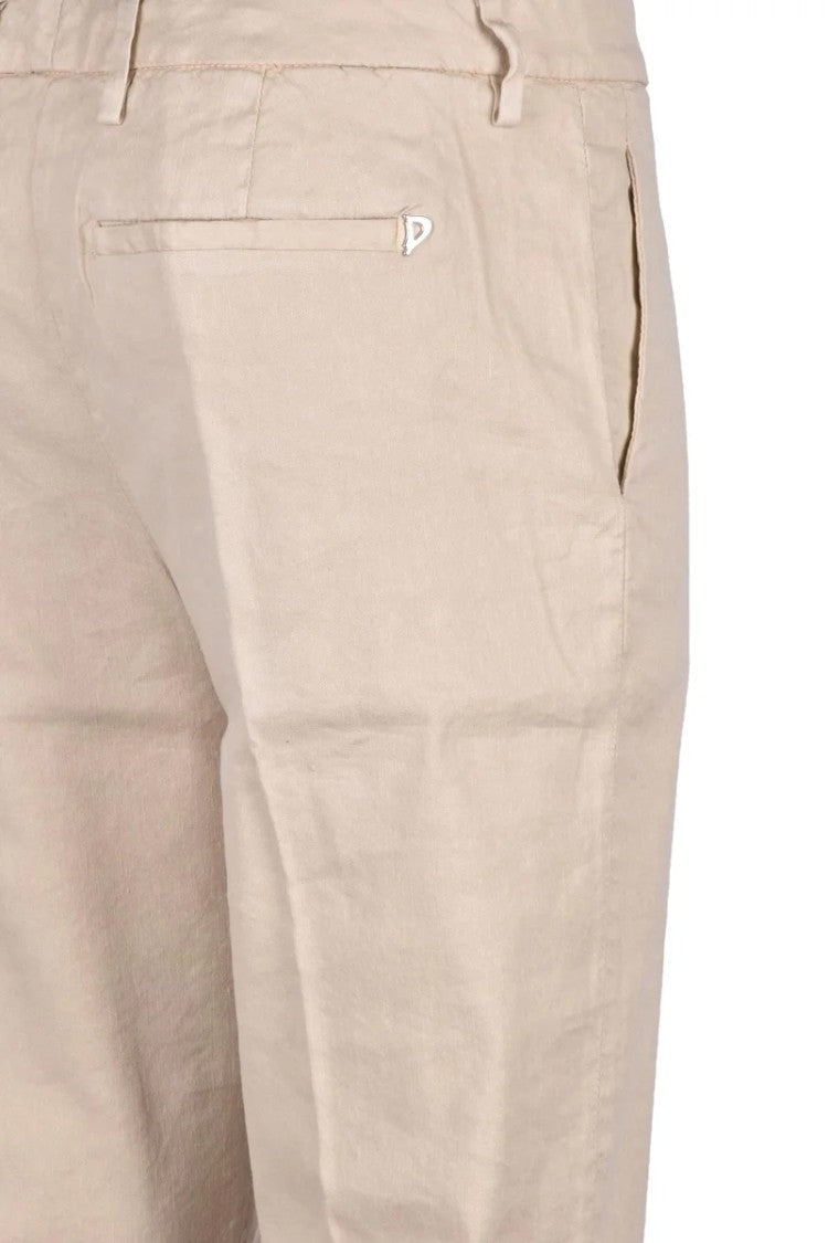 Dondup Kasya Linen Stretch Pants - Beige