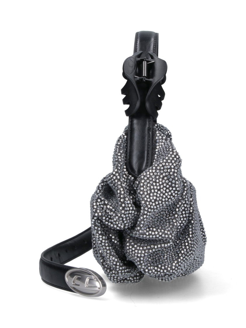 Diesel Contemporary Silver Bag With Structured Design