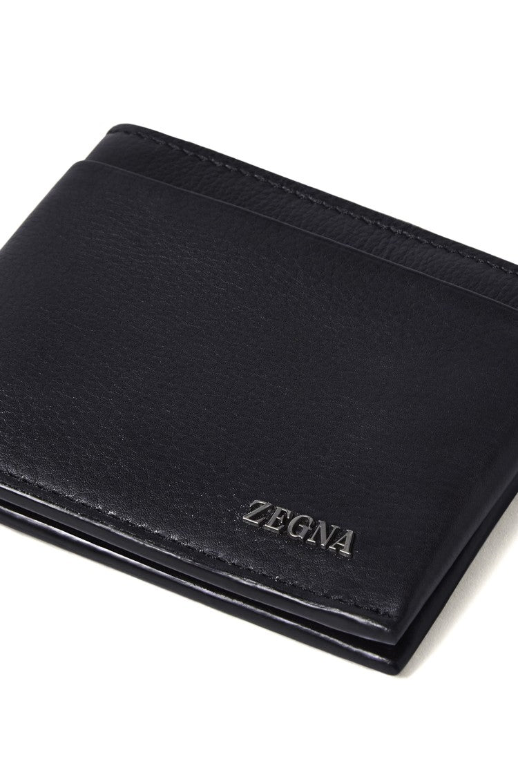 Zegna Second Skin Dark Brown Leather Wallet