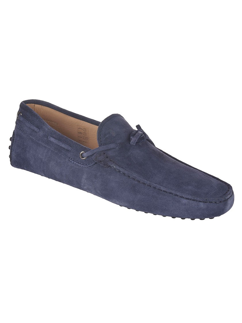 Tod's Suede Loafers With Raised Rubber Sole