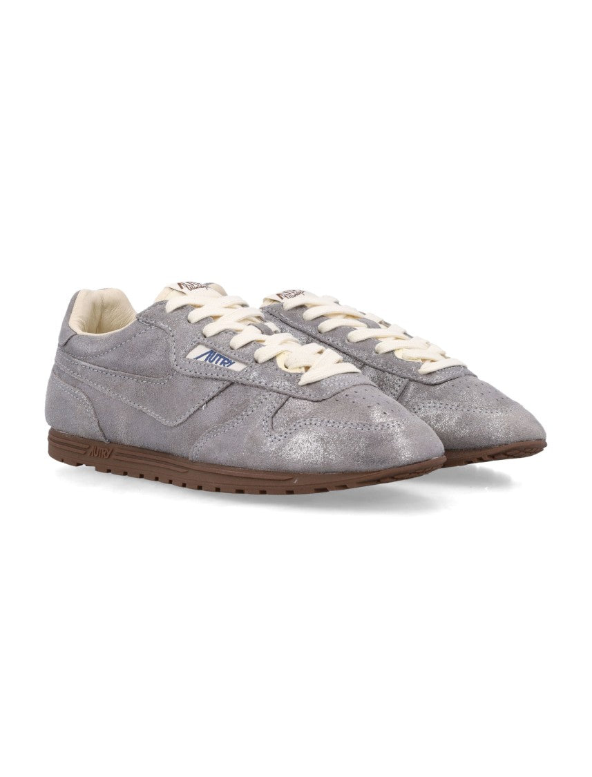 Autry Windspin Metallic Finish Low-Profile Sneakers
