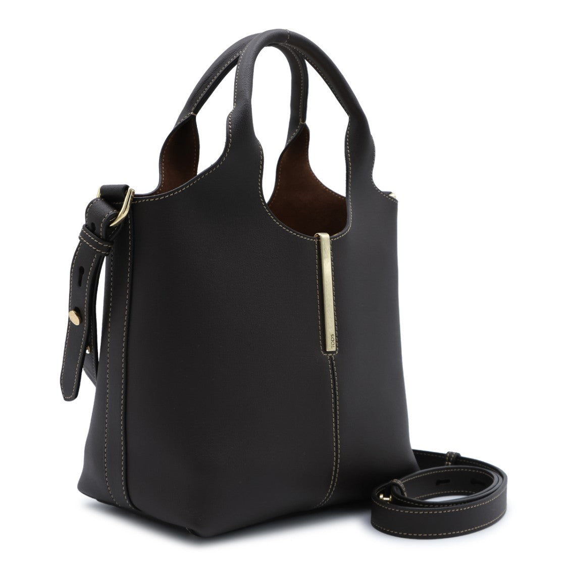 Tod's Structured Handbag With Rounded Top Handle