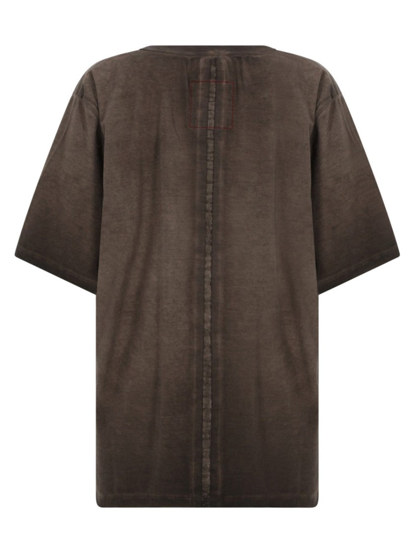 Uma Wang Vertical Seam Washed Finish Cotton T-Shirt