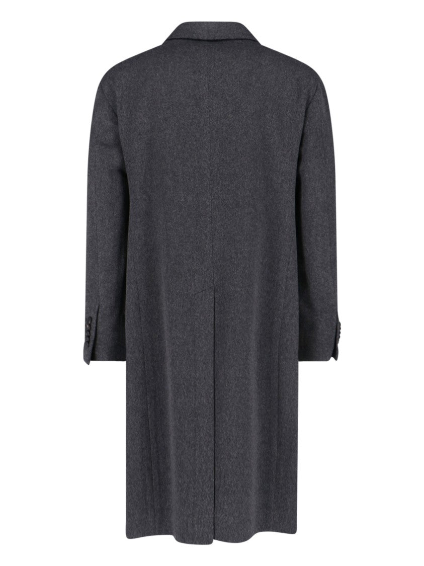 Tagliatore "Pino Lerario" Double-Breasted Coat Grey