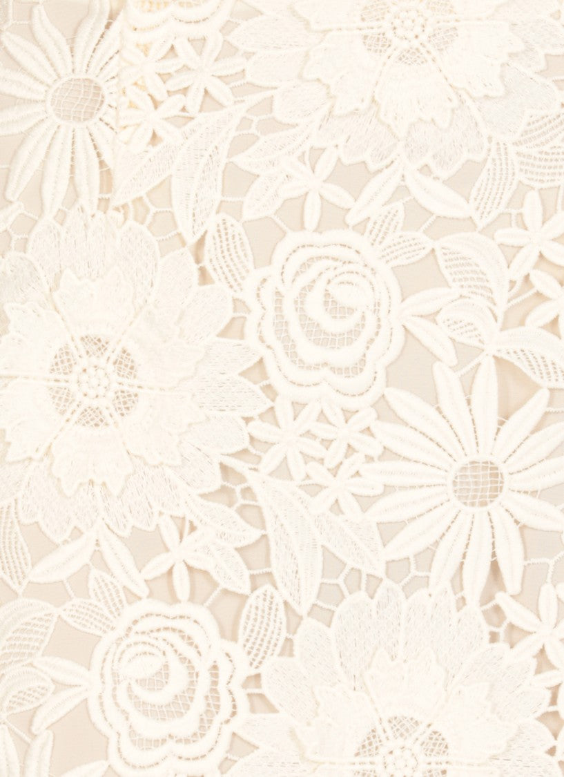 Rotate Ivory Lace Skirt