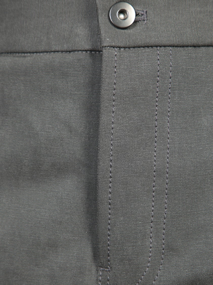 Burberry Tailored Grey Trousers With Unique Cuff Detail