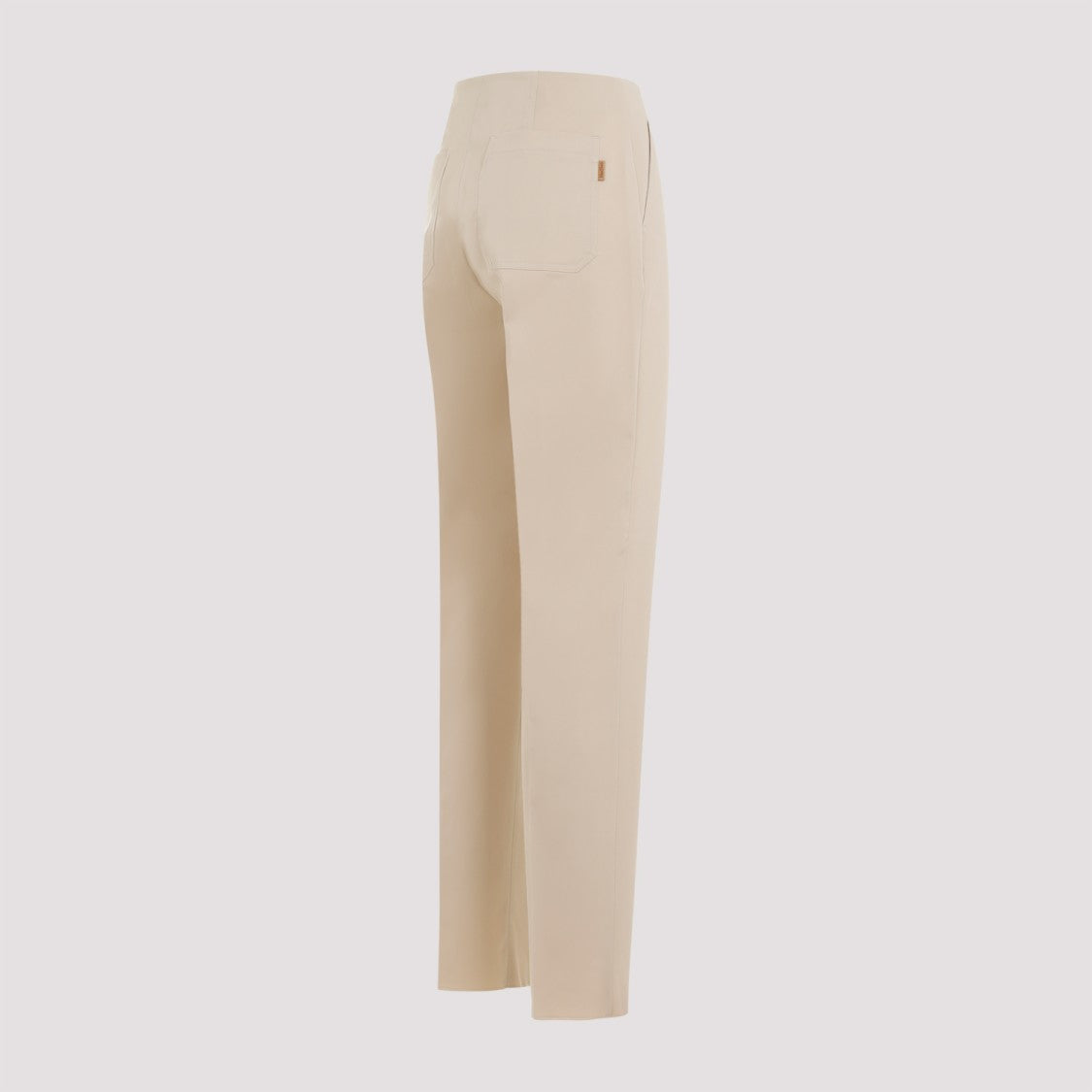 Max Mara Empoli Beige Cotton Twill Pants