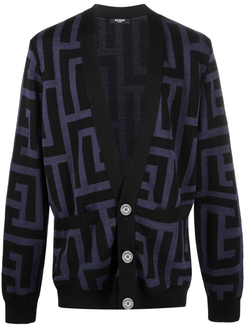 Balmain Maxi Monogram Cardigan