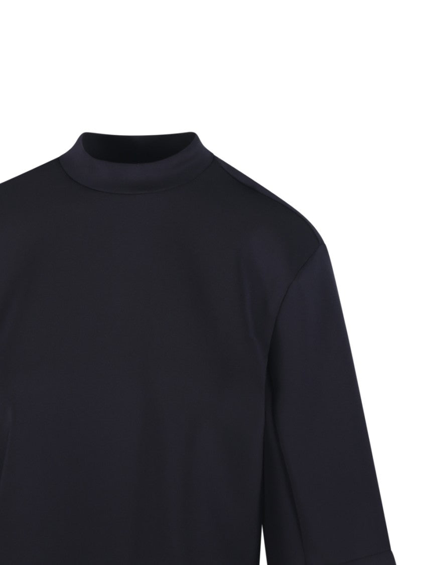 Moncler Genius X Edward Enninful Cropped Boxy T-Shirt With High Neckline