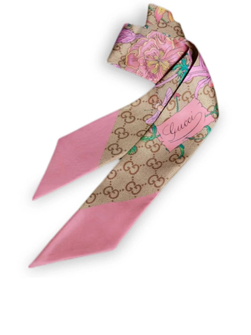 Gucci Light Flora Twill Scarf