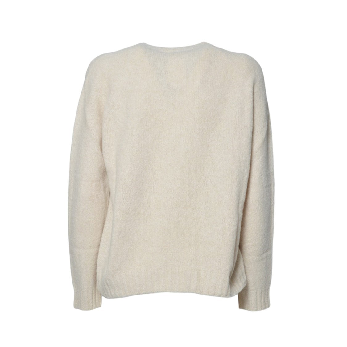 Max Mara Fluffy Knit Sweater With Classic Round Neckline